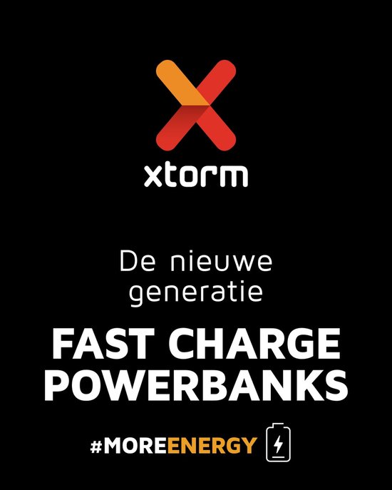 Xtorm Fuel Series 5 35W Powerbank bundel - Powerbank 20.000 mah + Xtorm 35W lader + USB-C naar USB-C Kabel - Zwart - Noodpakket