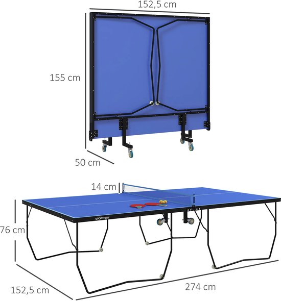 Virtufit Mini Tafeltennistafel TT160