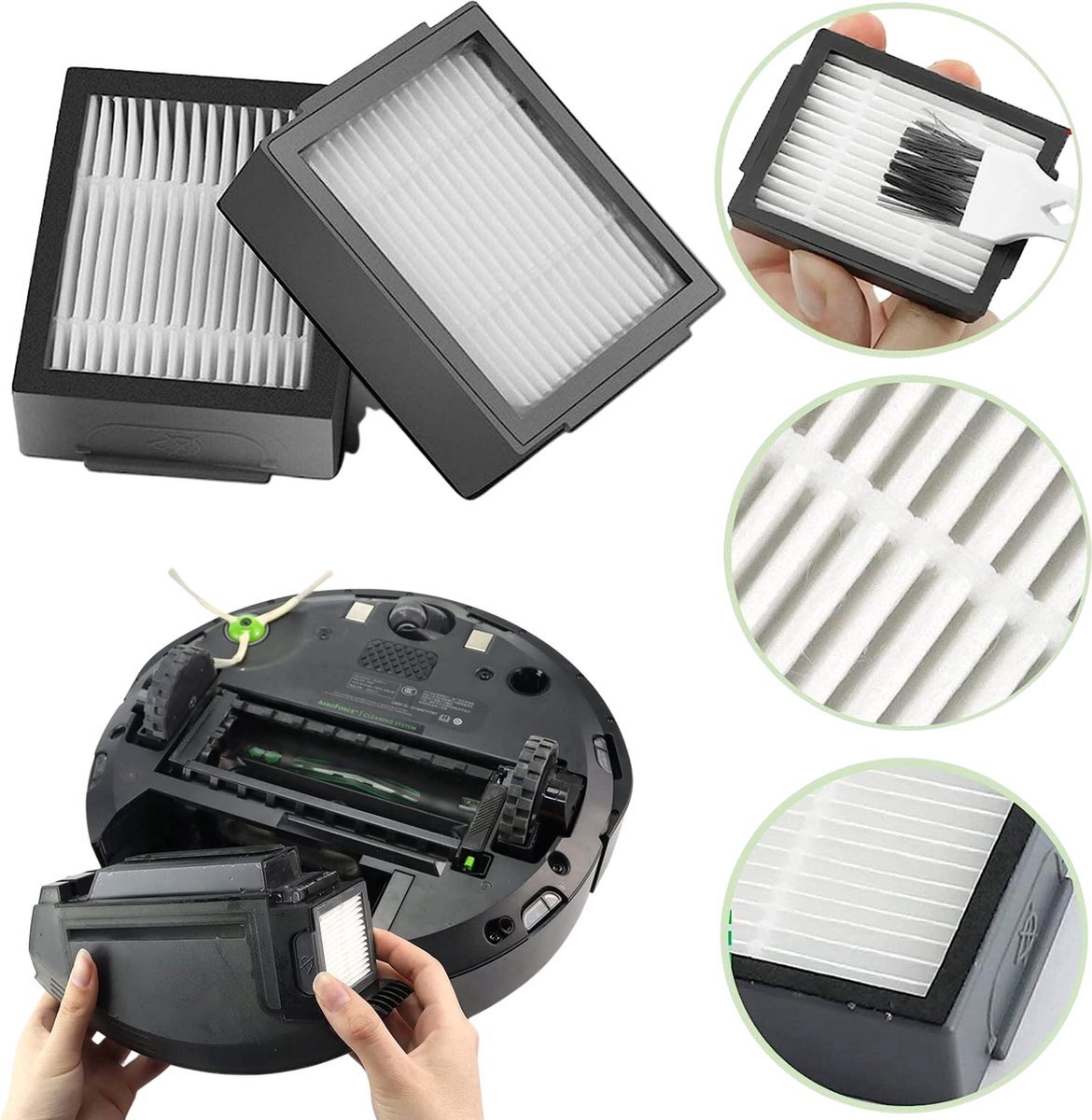 10x Accessoirespakket voor iRobot Roomba j7+/j7/i8+/i8/i7+/i7/i6+/i6/i5+/i5/i4+/i4/i3+/i3/E5/E6/E7 Filters/zijborstels/afzuigrollen thumbnail 3