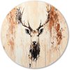 Hert, Abstract expressionisme, Beige, bruin, zwart, wit, oranje