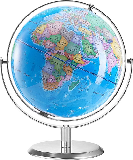 Sprekende Wereldbol voor Kinderen, 9 Inch, Interactief en Educatief, met Led-Nachtlampje