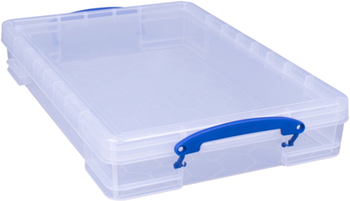 Really Useful Opbergbox ru 10ltr 520x340x85mm transp wit Transparant