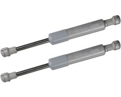 2 x SO-TECH® Kesseböhmer Klepschaar Gasdruckdemper Lift-O-Mat (versterkte uitvoering) 450N (470N) voor HSB klepbeslag