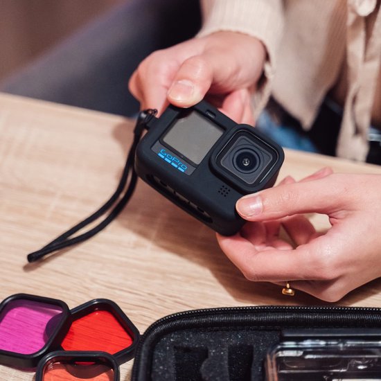 Kit d'accessoires MOJOGEAR GoPro avec boîtier étanche, filtres, protecteur d'écran - Accessoires GoPro pour la plongée et la plongée en apnée