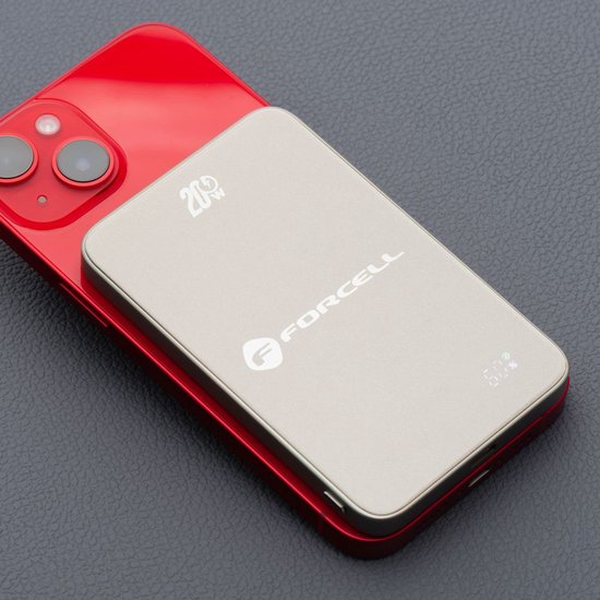 Forcell - Powerbank MagSafe - Ultra-mince 5000 mAh - Léger