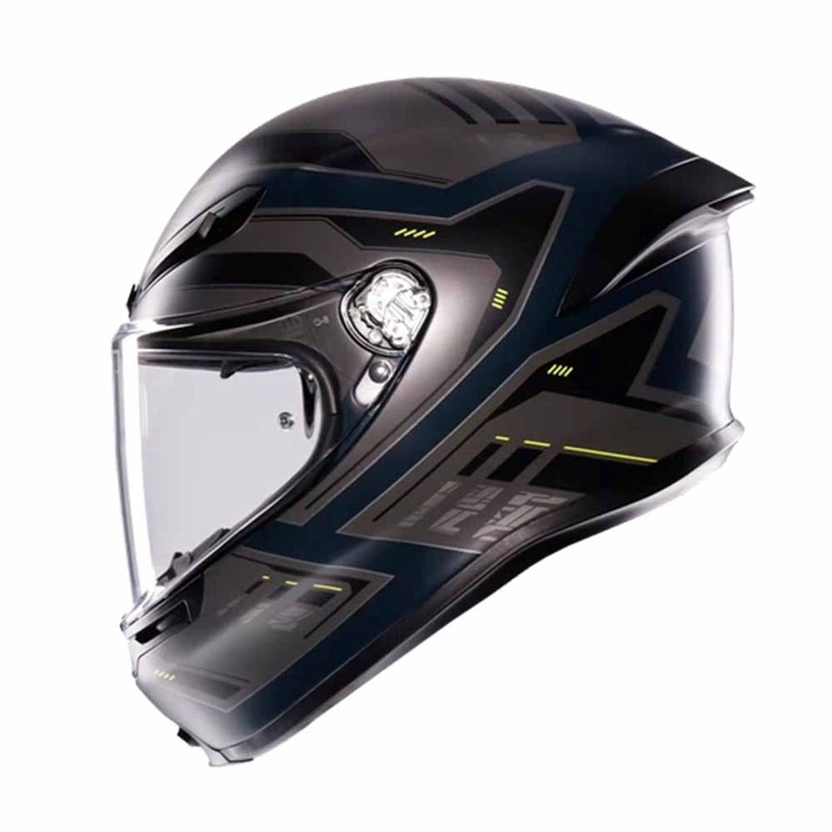AGV K6 S E2206 Mplk Enhance Matt Grijs Geel Fluo Integraalhelm - Helm – foto 7