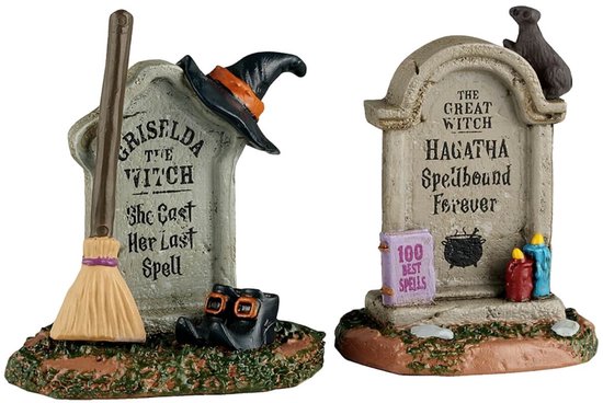 Spooky Town - Witch Tombstones - Set van 2