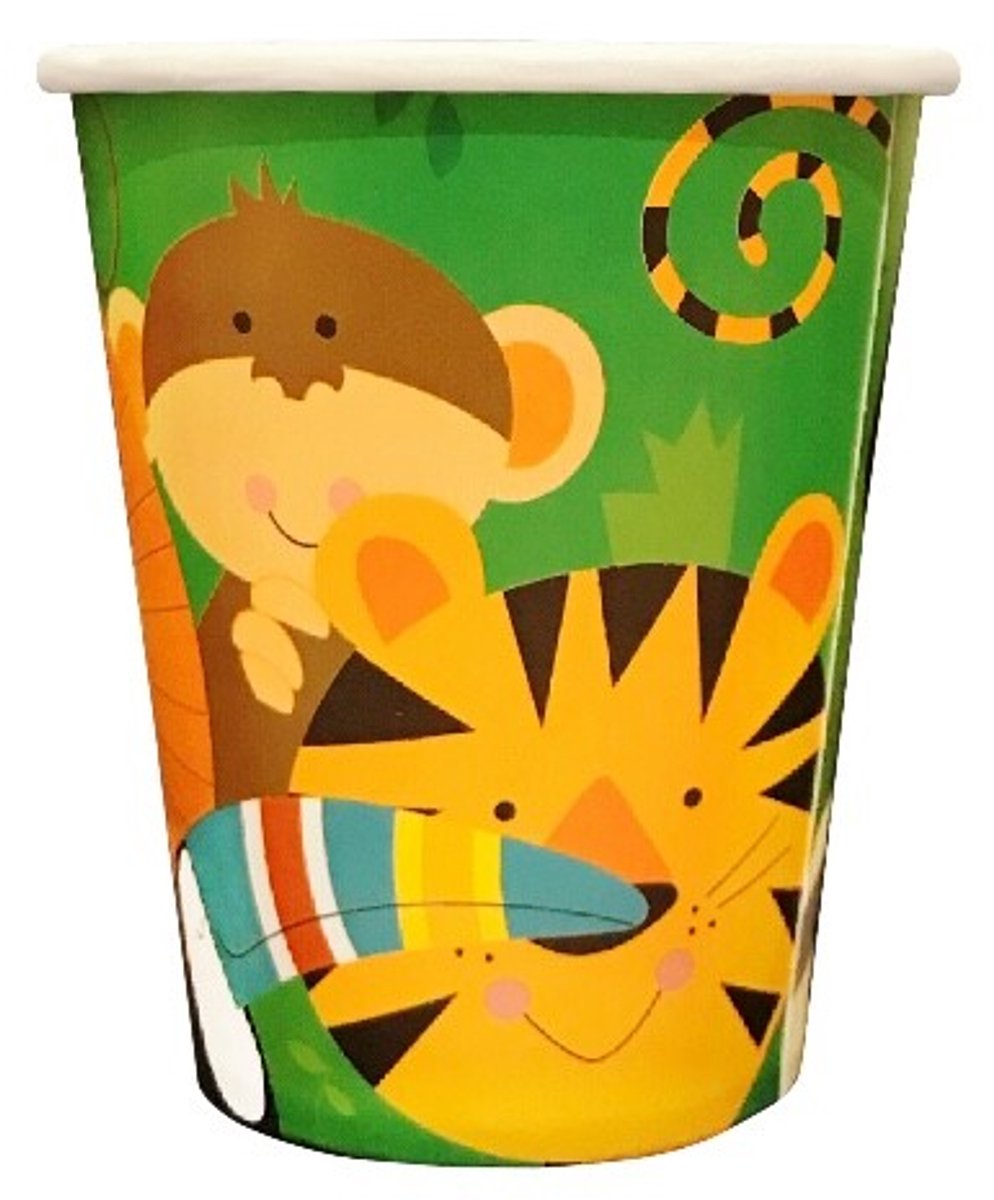 Bekers Jungle Dieren - 8 stuks