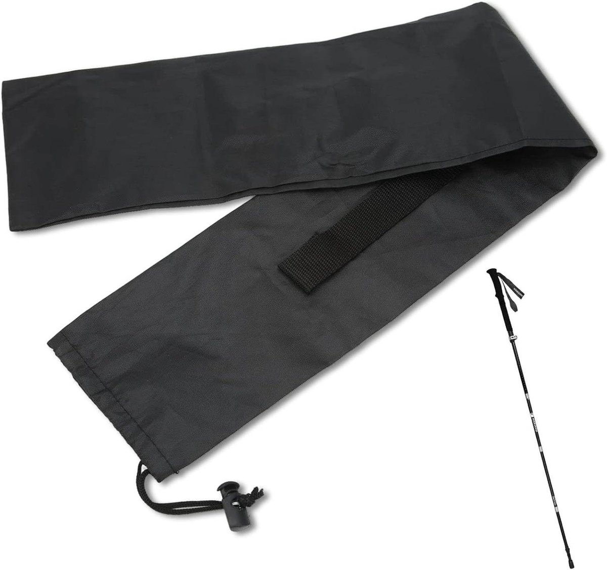Inovra - Draagtas voor Wandelstokken - Opvouwbare Draagtas met Verstelbare Schouderband - Accessoires voor Kamperen, Trekking en Wandelstokken - 11.5 * 70cm . - Nordicwalkingstok