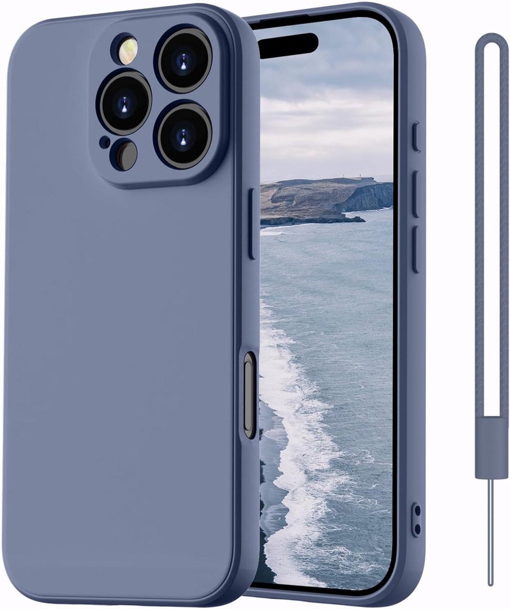 Allecto Plus - Siliconen telefoonhoes in blauw grijs voor Pro smartphones met optimale bescherming