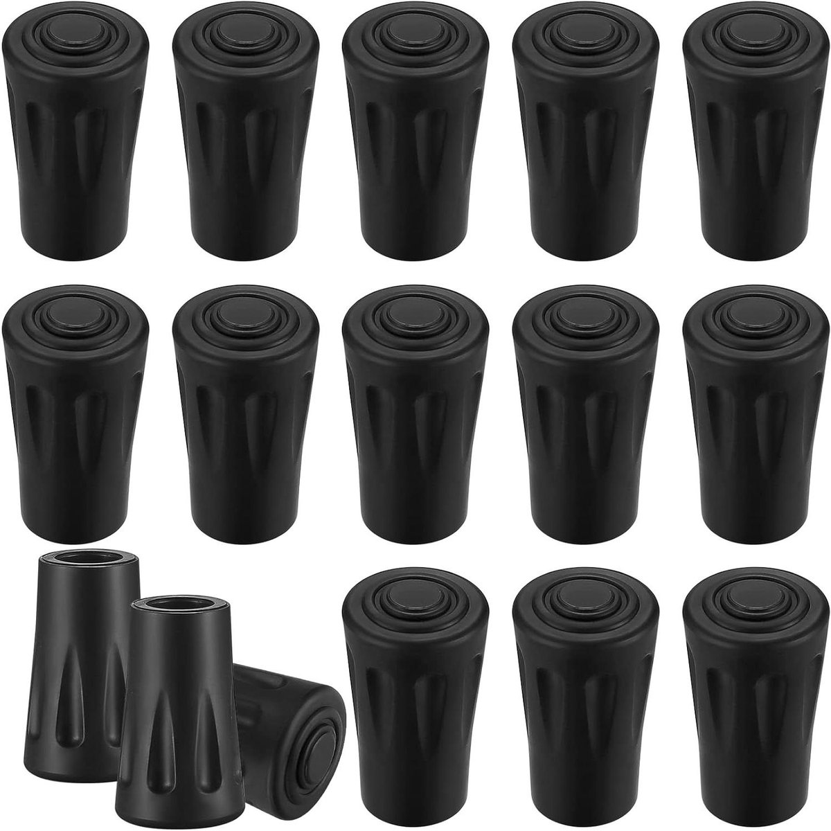 16 Stuks Nordic Walking Poles Rubberen Doppen - Trekking Poles Steen Grind Wandelen Hiking - Nordic Walking Accessoires