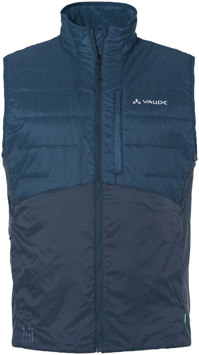 VAUDE Freney Vest IV functioneel vest heren outdoor sportvest zonder capuchon slim fit Dark Sea