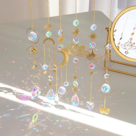 Attrape-soleil Papillon En Cristal 76 Mm – Arc-en-ciel Pour Fenêtre, Jardin Ou Sapin De Noël