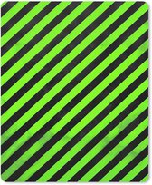 Bureau onderlegger 30x40 cm - Muismat Gaming - Strepen - Schuin - Groen - Bureaulegger xl - Desk mat beschermer - Computer muismatten