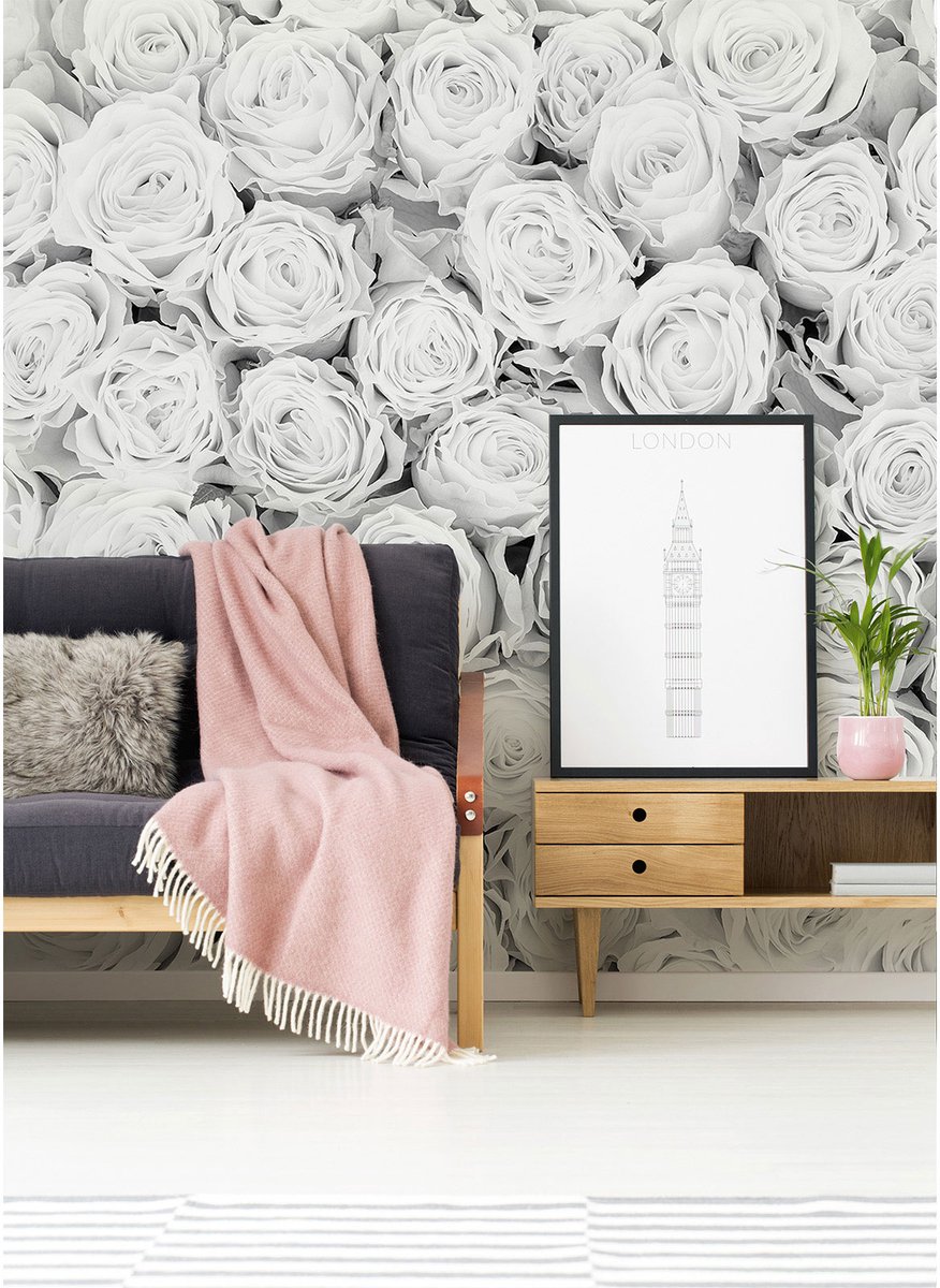 Fotobehang WhiteRoses DD115093 A.S. Création XXL 5 | Goedkoop fotobehang