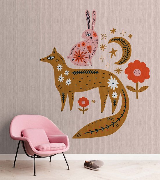 Papier peint photo upnorth2 DD122468 Livingwalls Walls by Patel 3 Rose Jaune Intissé 270 x 400 cm (4 parties) fotobehang pas cher