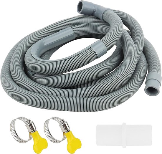 SPARES2GO Watervulpijp & afvoerslangverlengset voor Bush Vaatwasser (2.5M