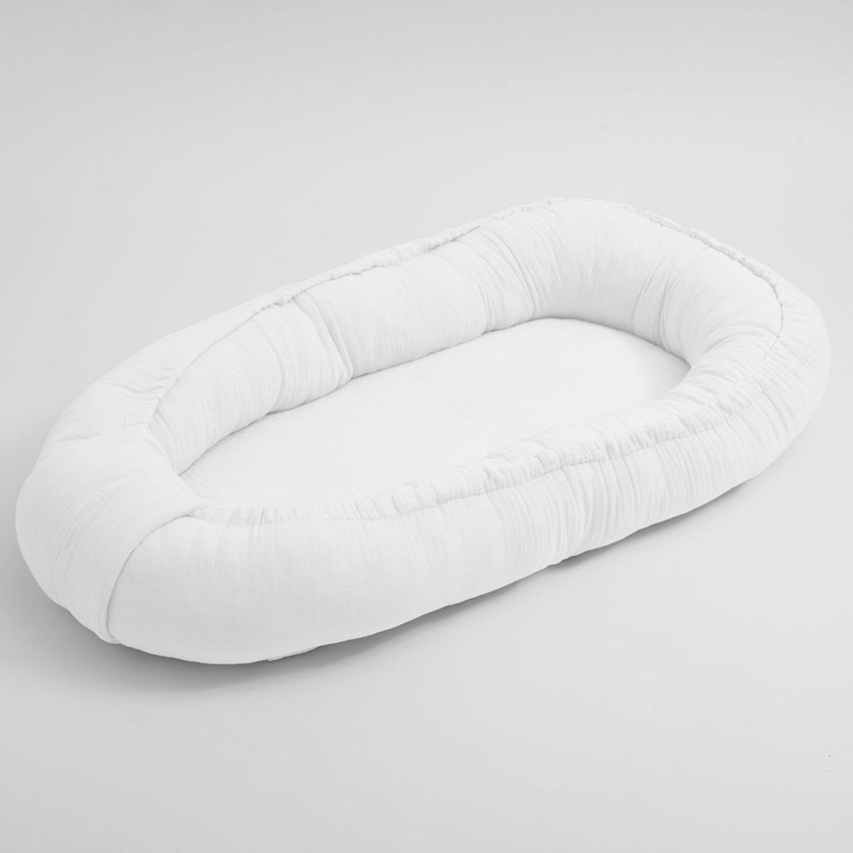 New Baby - Babynestje - Mousseline nestje wit katoen one size - slaapnest - babybedje - wieg - reisbed - babyaccessoire