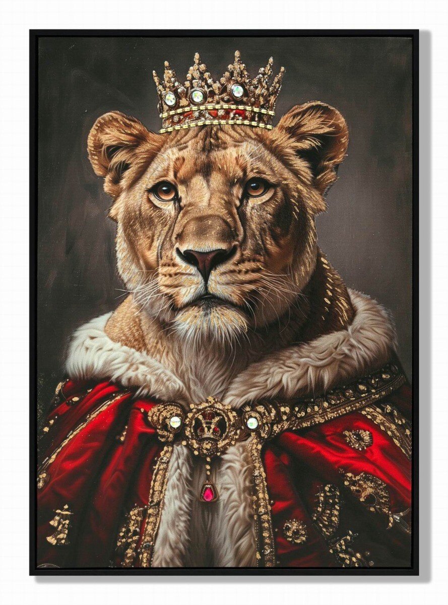 Schilderij 50x70cm royal lion fk0656
