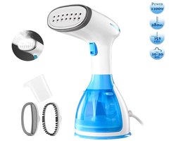 Handstoomapparaat, reisstoomapparaat, 1500W, snel strijken van kleding, continue stoomafgifte 32 g/min, onbeperkte batterijduur, klaar voor gebruik in 30 seconden