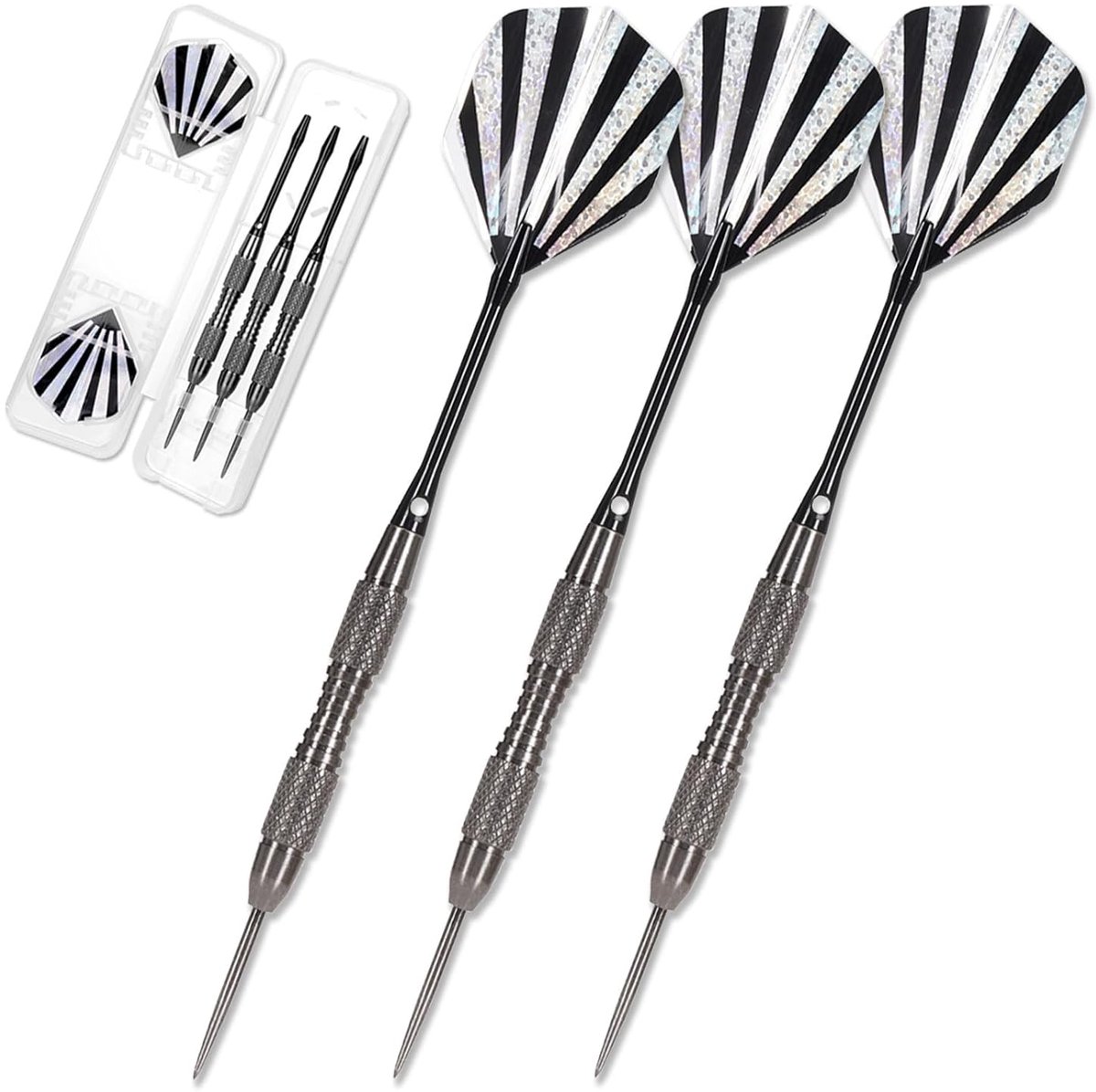 Professionele Stalen Darts - 3 stuks - Duurzaam materiaal - Opbergdoos inbegrepen