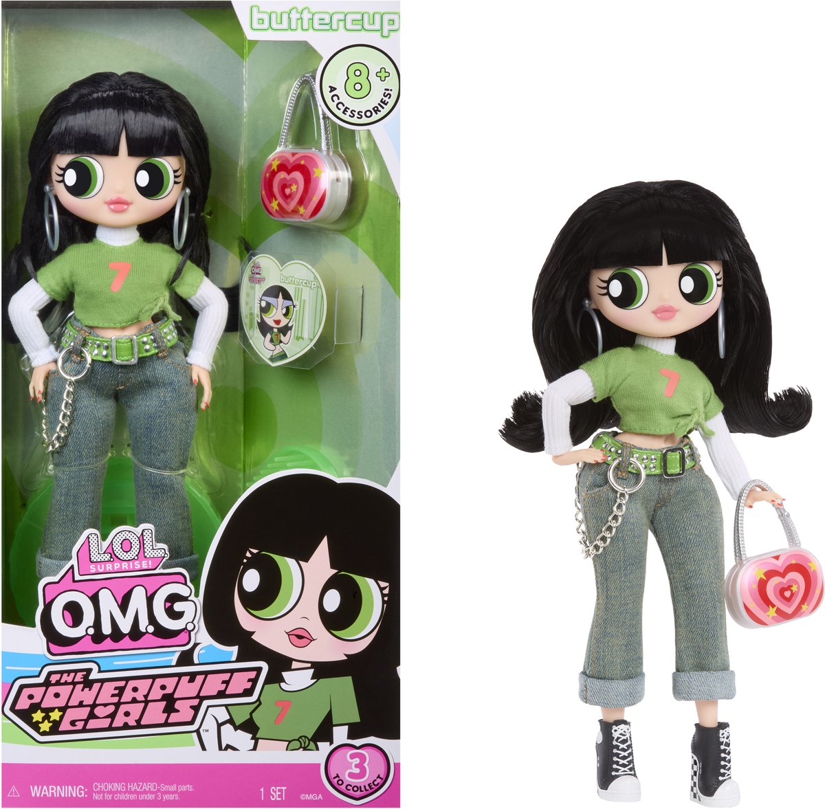 L.O.L. Surprise! modepop Powerpuff Buttercup - pop met accessoires.