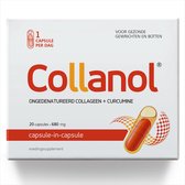 Collanol - innovatie in de zorg voor gezonde gewrichten. Vloeibare formule in een dubbele capsule. 3D collageen + micellaire curcumine. 1 capsule/dag. Laboratorium getest - 20 Capsules