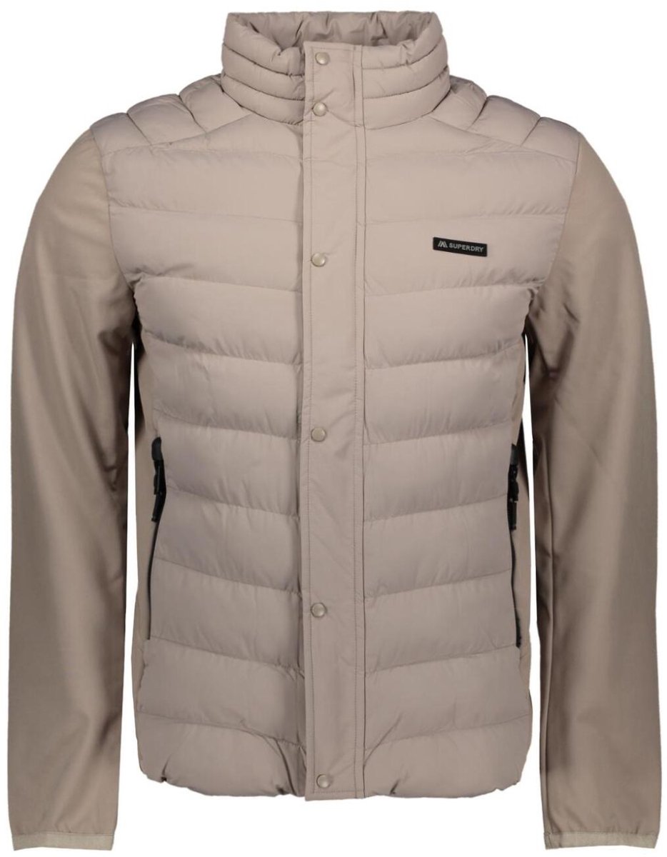 Superdry Jas Storm Popper Softshell Jkt M5012253a Deep Mannen Beige