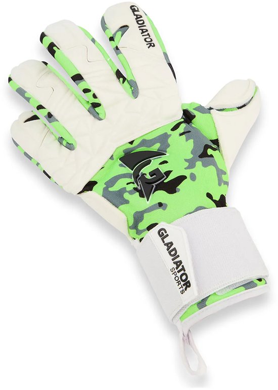 Gladiator Sports Camo Green Keepershandschoenen - Maat 9
