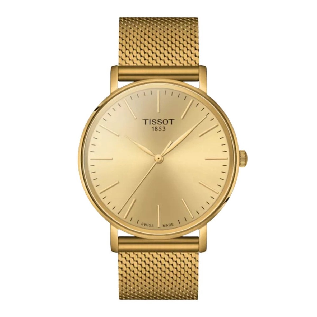Tissot Everytime T1434103302100 Horloge - Staal - Goudkleurig - Ø 40 mm