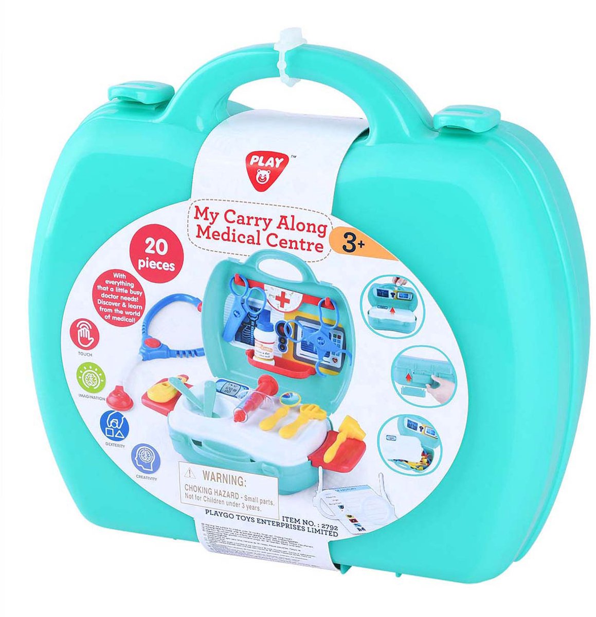 Dokterskoffer speelgoed set met accessoires - 20 delig - rollenspel.