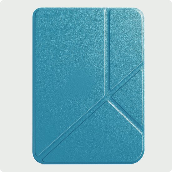 Hoes Geschikt voor Kobo Clara BW Hoesje Bookcase Cover Hoes Trifold - Hoesje Geschikt voor Kobo Clara BW Hoes Cover Case - Turquoise van Merkloos — afbeelding 5