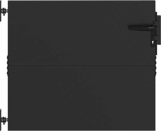 vidaXL tuinpoort met slot – zwart poedercoated staal