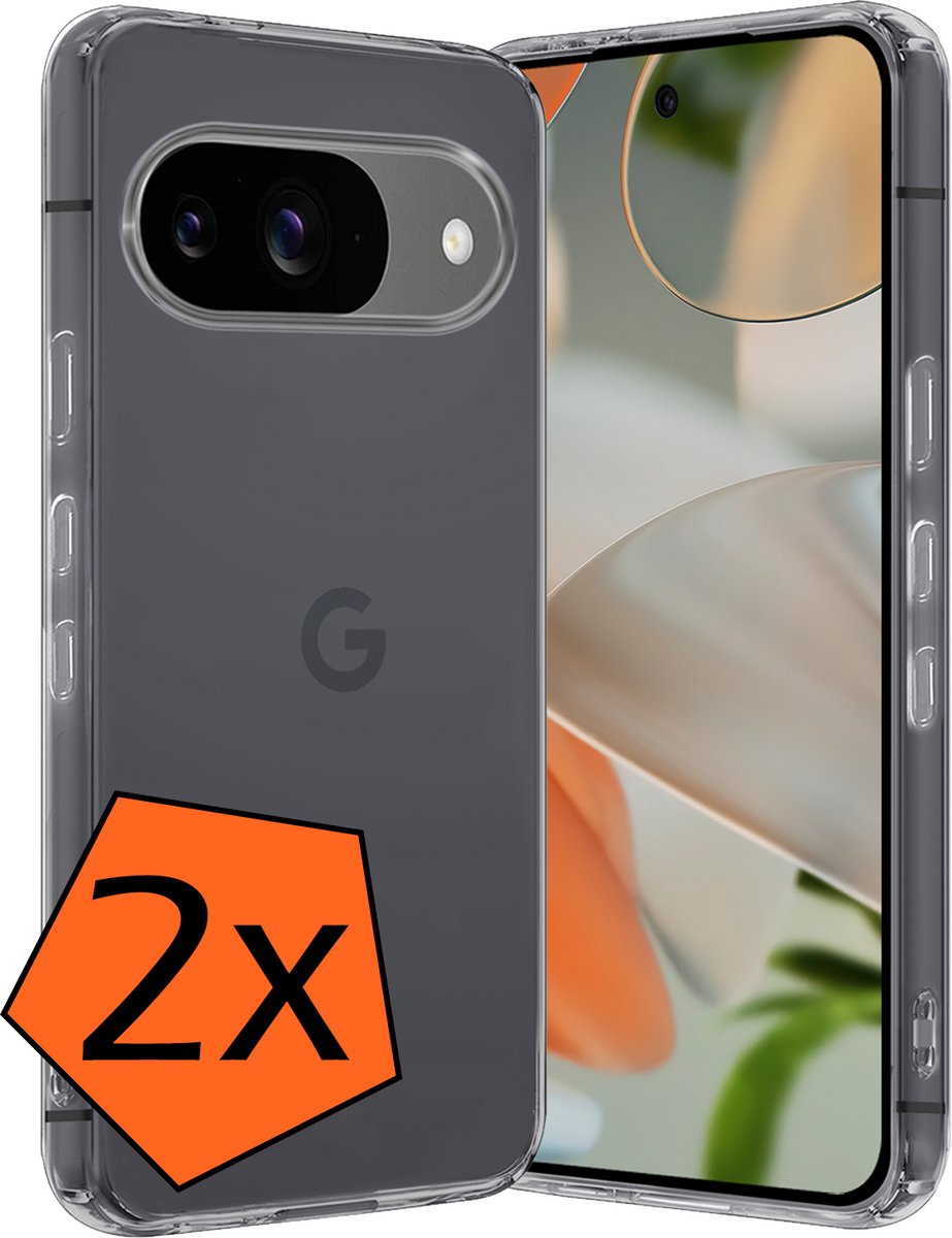 Hoes - 2 Stuks - Geschikt voor Google Pixel 10 - Sterk & Shockproof - Case Siliconen - Back Cover - Telefoon Hoes - Transparant