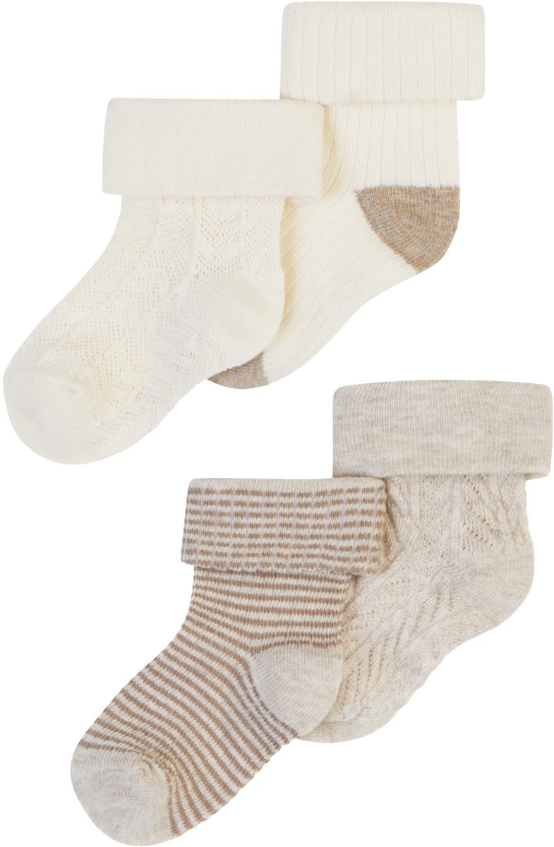 Noppies Sokken Unisex Socks 4-pack A Baby Maat 6-12M
