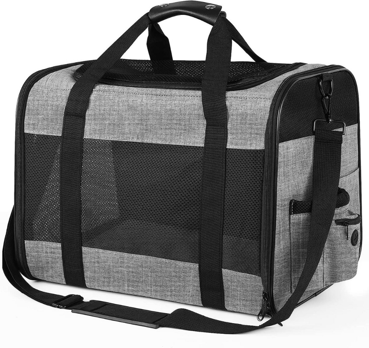 Katten Vervoersbox - Reismand Kat - Transportbox - Reistas - Grijs