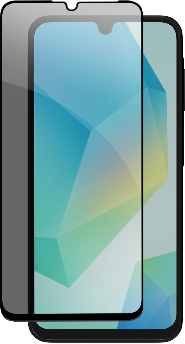 Avizar Aangemaakt Glas Geschikt voor Samsung Galaxy A06 Anti-Spy 9H Hardheid, Zwart