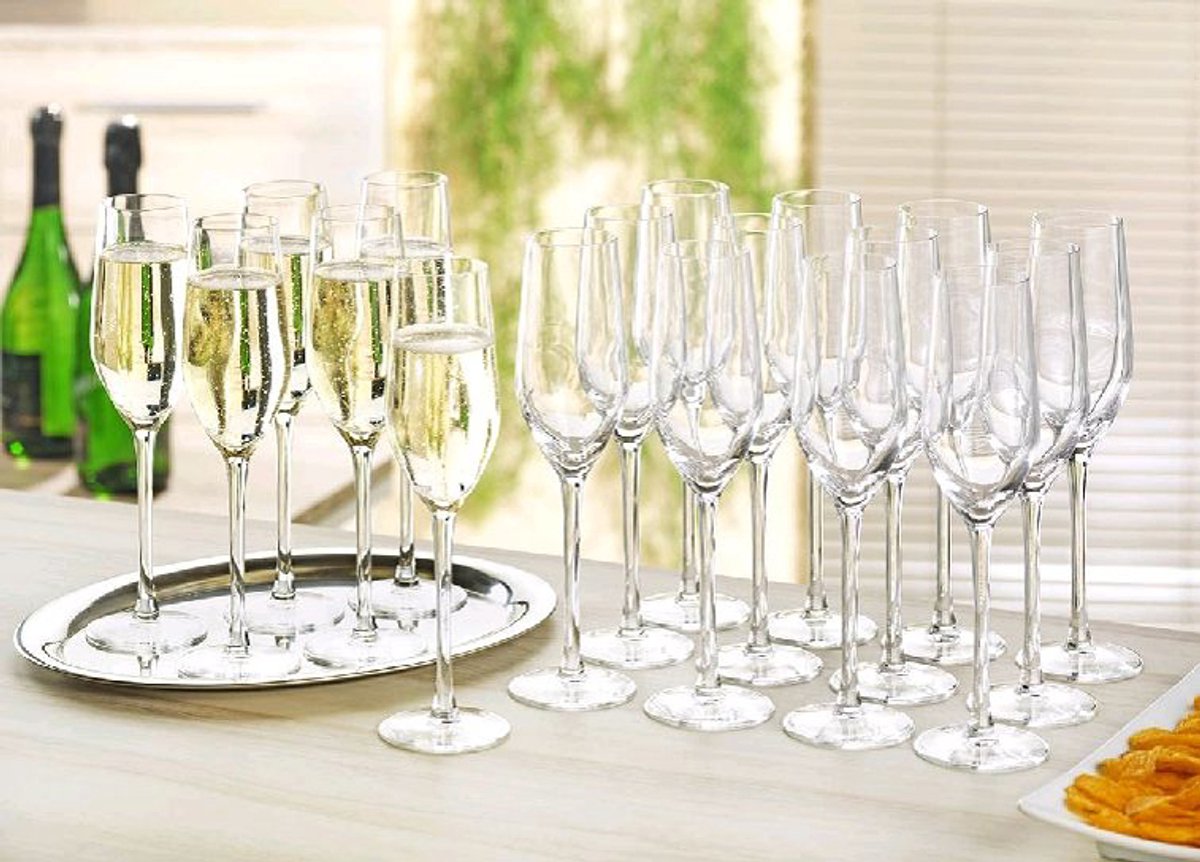 Esmeyer Arcoroc champagneglazen MINERAL, 0,16 l, 18 stuks, cateringbox
