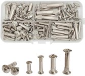 30 stuks verbindingsschroeven M6, 46-56 mm, meubelverbinders, kastverbinders, schroeven (15 x meubelschroeven, 15 x hulsschroeven), verbindingsschroeven, meubelverbindingsschroeven voor meubels