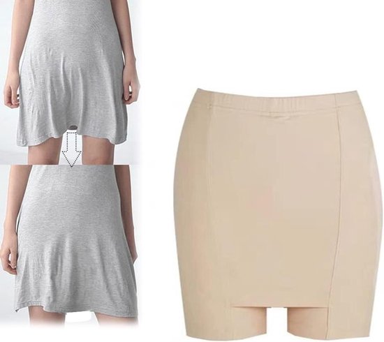Foto: Zeynomax dubbele laag onderrok shorts voor anti schuren ademend en veilig ideaal voor workout en slaap dames panty ondergoed met ice zijde anti slip bescherming front kruis design comfortabel en stijlvol langere lengte
