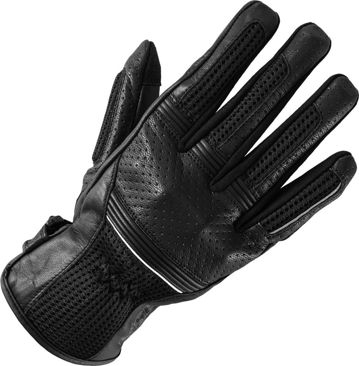 Büse Breeze Dames Zwarte Geperforeerde Handschoenen - Handschoen