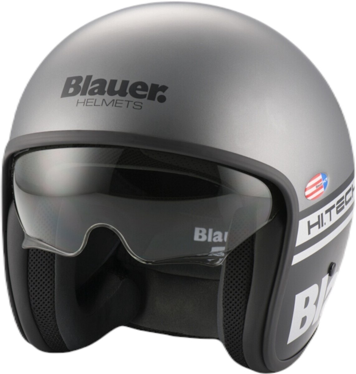 Blauer Pilot 1.1 06 Grijs Zwart Jethelm - Maat L - Helm