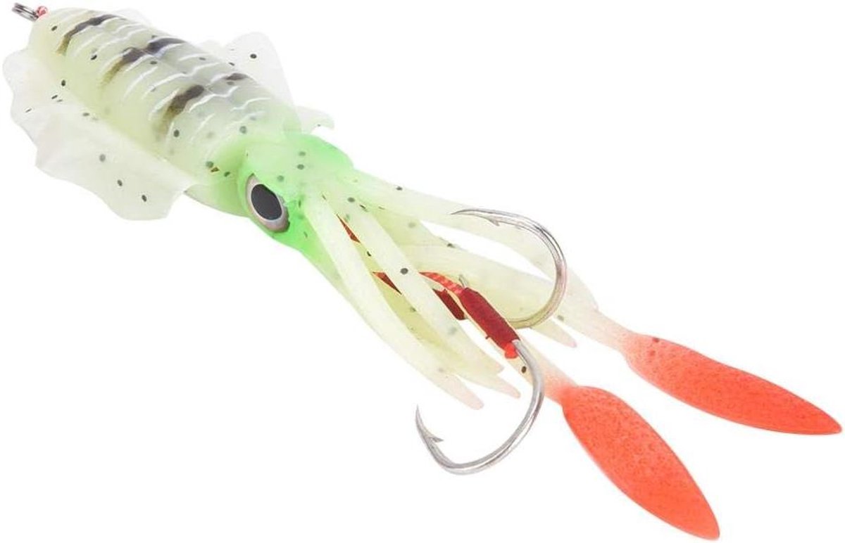 **Octopus Viskunstaas Zachte Luminous Inktvis Viskunstaas voor Zoet- en Zoutwater Vissen (5#)**