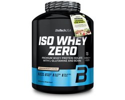 BioTechUSA Iso Whey Zero | Premium wei-eiwitisolaat | Grasgevoerd | Enzymvrij | Suiker- en glutenvrij, 1816 g, Koekjes & Room