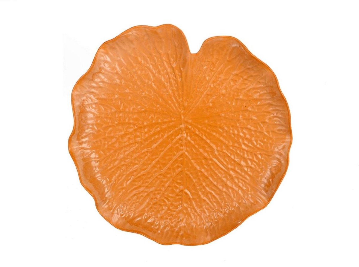 Plateau bladvorm Melam terracotta Ø31cm