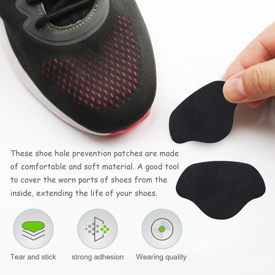 Patchs de protection/réparation du talon pour la réparation de chaussures 2 tailles 4 paires