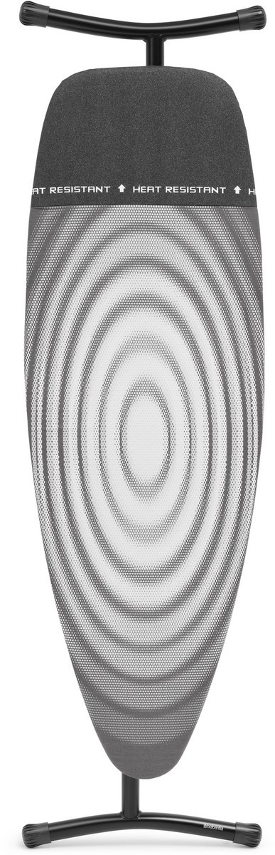 Brabantia Strijkplank D met Hittebestendige Parkeerplaats - 135 x 45 cm - Titan Oval