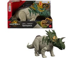 Jurassic World Rebirth Wild Brullende Spiclypeus - Met geluid en met de staart gestuurde kopstoten