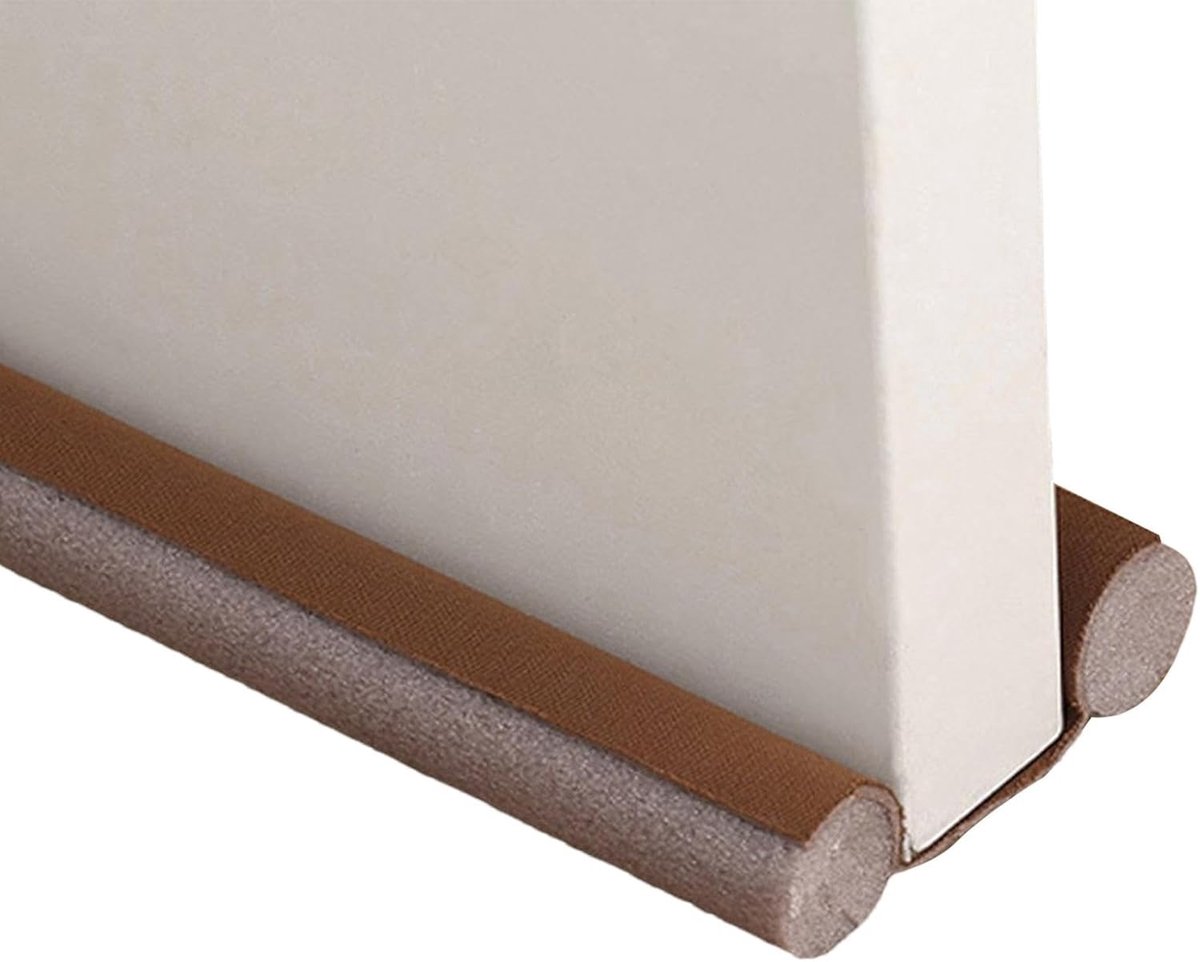 Tochtstrip onder de deur- afdichtstrip onder de deur- dubbelzijdige geluidsisolatiestrip- beschermende schuimrubberen stopper- tochtstrip- stofvanger- onder de deur (93 cm)