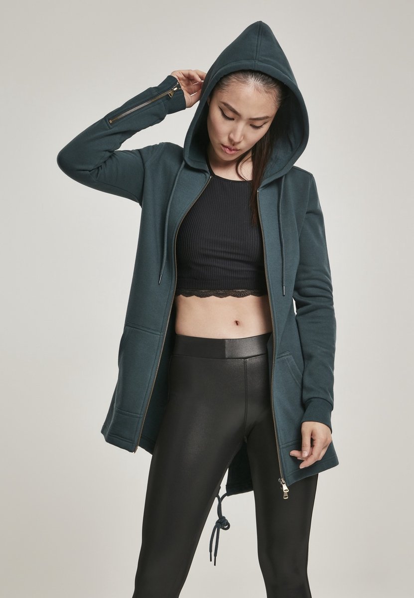 Urban Classics Parka Dames Vest met capuchon – 4XL Zwart